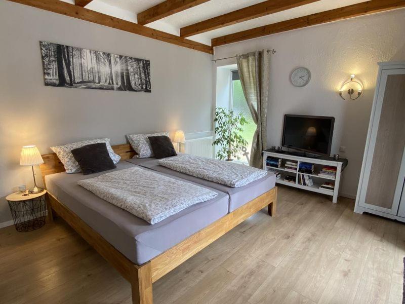 Grosses Doppelzimmer Mit Eigenem Bad Und Kuehlschrank, Frisch Saniert Friedrichskoog Luaran gambar