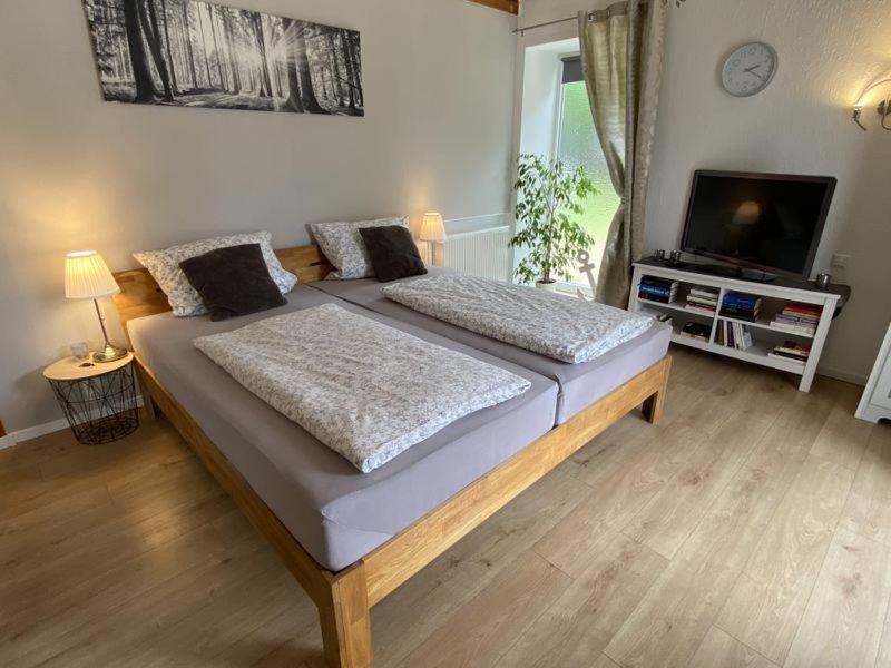 Grosses Doppelzimmer Mit Eigenem Bad Und Kuehlschrank, Frisch Saniert Friedrichskoog Luaran gambar